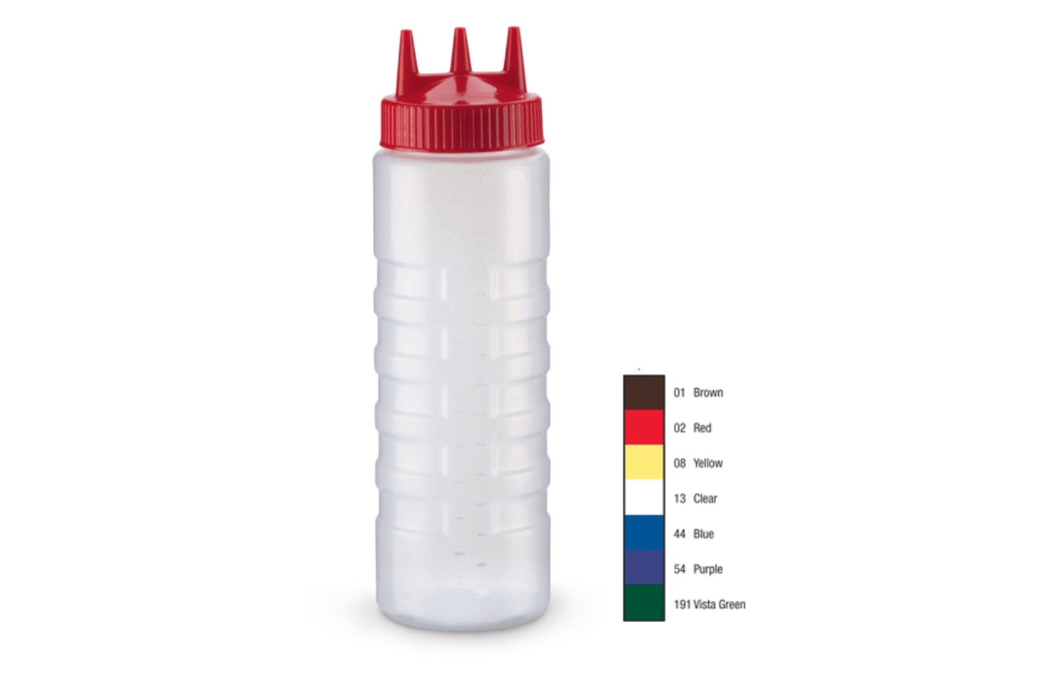 Traex Tri Tip Wide Mouth Squeeze Dispenser, 24 Ounce -- 12 Per Case