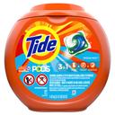Tide Pods Ocean Mist Scent Laundry Detergent Liquid, 57 count per pack -- 4 per case.