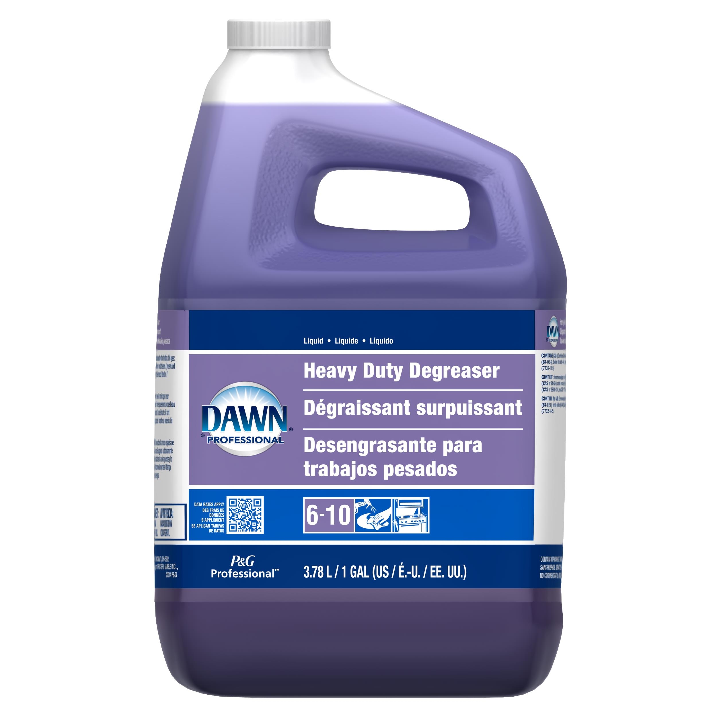 Dawn Heavy Duty Degreaser, 1 Gallon, 3 Bottles/Carton