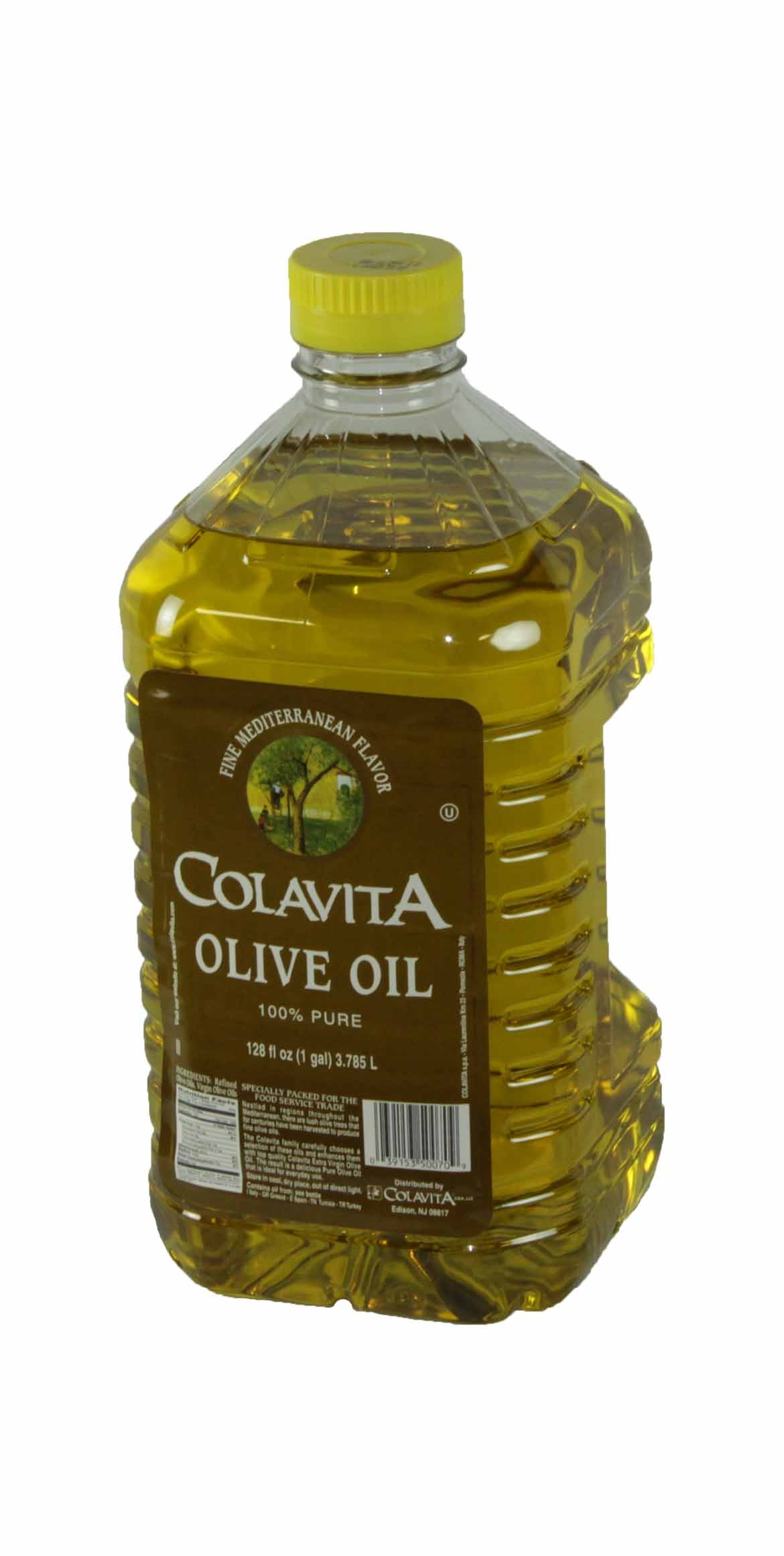 Colavita Oil Pure Olive Plastic Bottle, 1 Gallon -- 4 Case