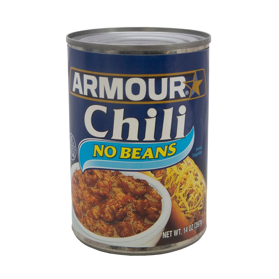 Armour No Beans Chili, 14 Ounce -- 12 per case.