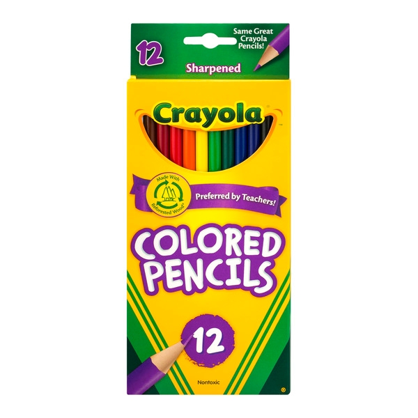 Crayola Long Colored Pencil, 12 per pack 48 packs per case