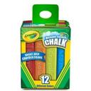 Crayola Washable Sidewalk Chalk - 12 per pack -- 8 packs per case.