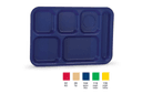 Traex Bright Yellow School Compartment Polypropylene Tray, 10 x 14.5 inch -- 24 per case.
