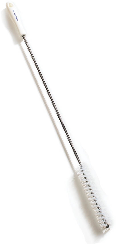 Carlisle Kettle Drain Valve Brush, 28 Inch, With 1 3/8 Inch Stiff Polyester Bristles -- 12 Per Case