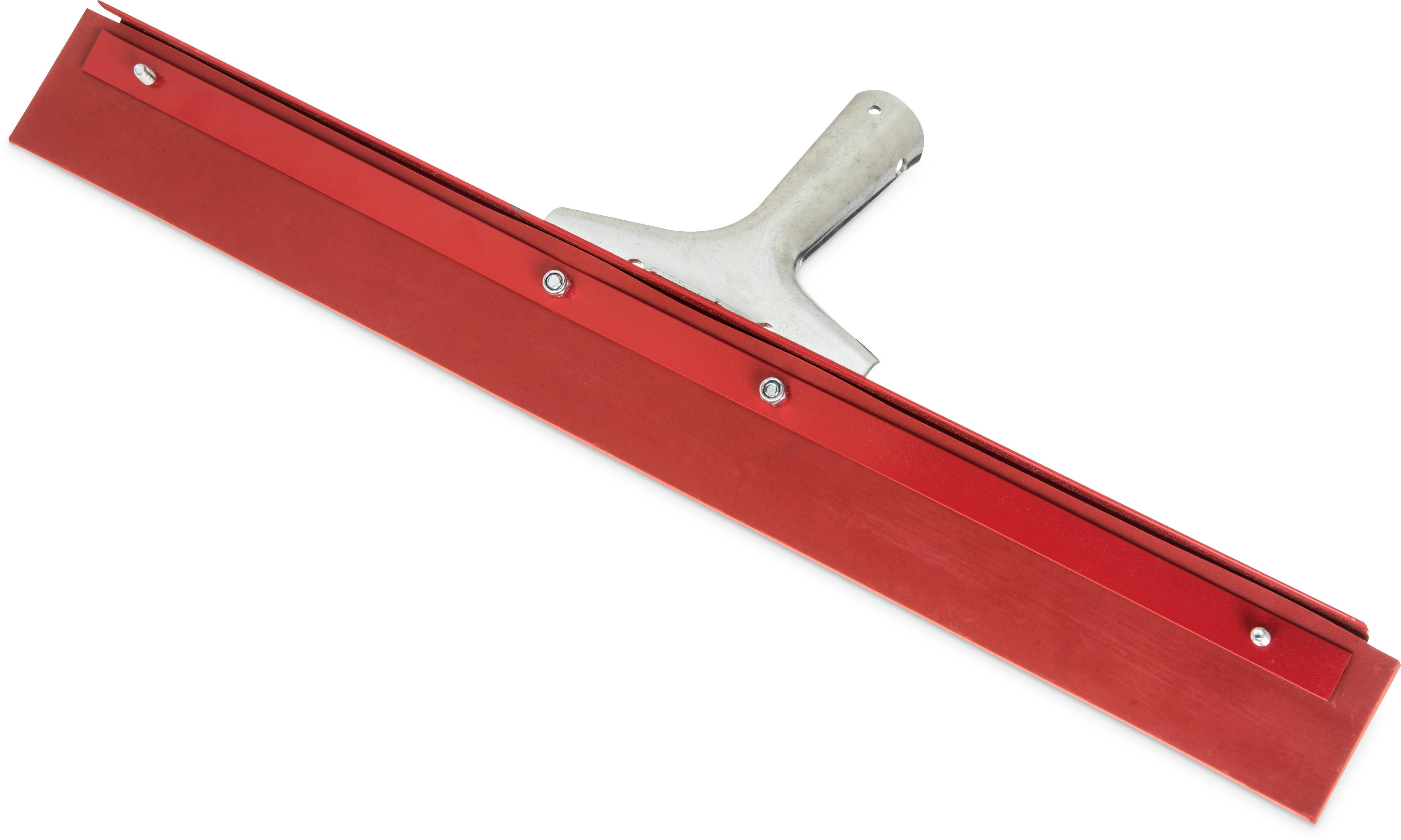 18 inch Flo Pac Straight Steel Red Gum Rubber Floor Squeegee - 6 per case