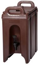 Camtainer Insulated Beverage Dispenser, Dark Brown, 2 1/2 Gallon.