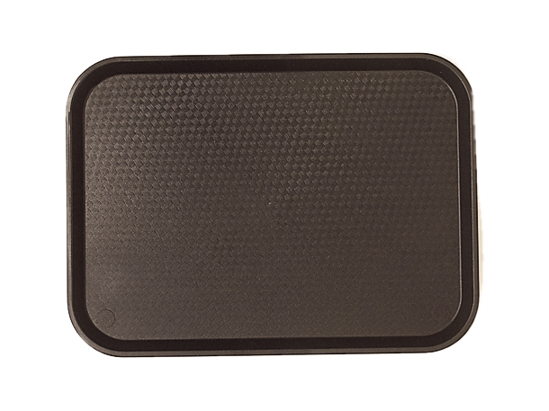 Cambro Fast Food Tray, Black, 10 7/16 X 13 9/16 inch -- 24 per case.