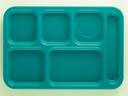 Cambro Penny Saver 6 Compartment School Tray, Teal, 10 x 14.5 inch -- 24 per case.