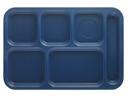 Cambro Penny Saver 6 Compartment School Tray, Navy Blue, 10 x 14.5 inch -- 24 per case.
