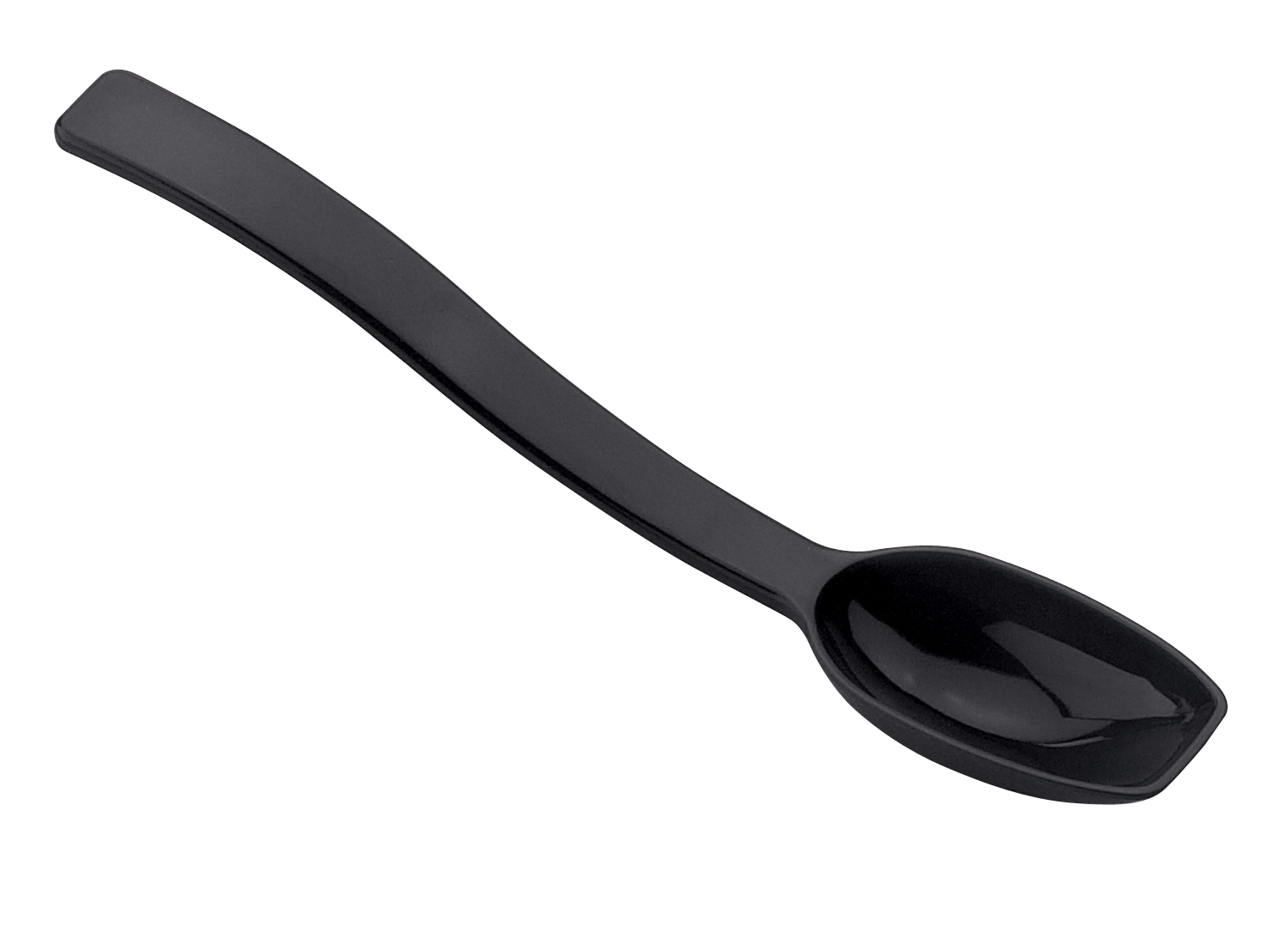 Camwear Salad Spoon, Black, 8 inch -- 12 per case.