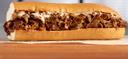 Original Philly Cheesesteak Value Seasoned Beef Sandwich Slice, 5 Ounce -- 32 per case.