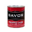 Savor Imports Choice Pineapple Chunk in Natural Juice, 109 ounce -- 6 per case.