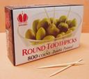 Goldmax Wooden Round Toothpick, 2.25 inch -- 24 per case.