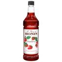 Monin Strawberry Flavor Syrup, 1 Liter -- 4 Case