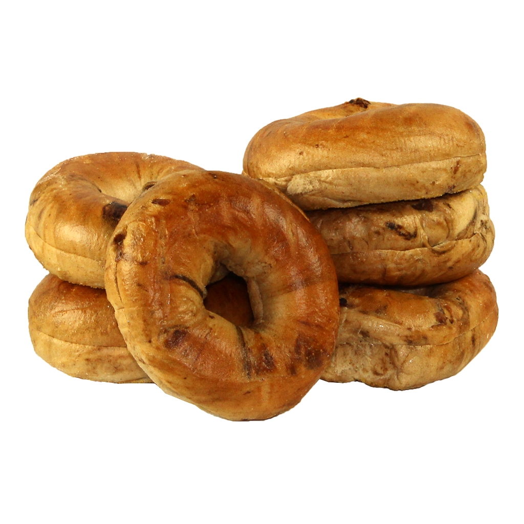 Just Bagels Sliced Cinnamon Raisin Bagel, 4 Ounce -- 48 per case.