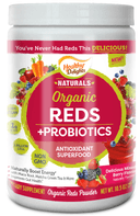 Healthy Delights Organic Reds Powder Plus Probiotics, 10.5 Ounce Canister -- 12 per case.