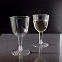 Yoshi Ware Emi Resposable Clear Wine Goblet Glass, 5 Ounce - 20 per pack -- 25 packs per case.