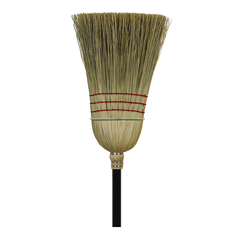 Broom, Warehouse Broom, Corn Wood Handle, Economy ---  6 Count