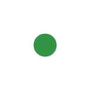 Daymark MoveMark Solid Green Round Blank Label, 0.75 inch -- 12 rolls per case.