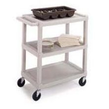 Lakeside Standard Duty Kd Plastic Utility Cart With 3 Shelf, 17 1/8 X 32 1/2 X 34 7/8 Inch