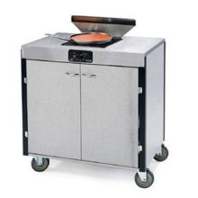 Lakeside Stainless Steel Creation Express Induction Single Stove Mobile Cooking Cart with Filter, 22 x 34 x 40 1/2 inch.