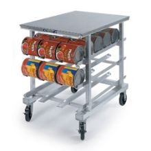 Lakeside Aluminum Full Size Stationary Can Storage And Dispensing Rack, 25 X 35 X 71 Inch