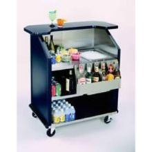 Lakeside Geneva Stainless Steel Interior With Laminate Exterior Finish Portable Bar, 27 3/4 X 43 X 45 Inch
