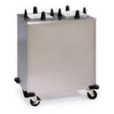 Lakeside Stainless Steel 2 Stack Non Heated Regular Square Plate Dispenser - 6 1/4 to 7 1/2 inch Accommodate Plate Size.