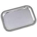Alegacy Stainless Steel Octagonal Plain Trim Cater Tray, 20 x 13 3/4 inch.