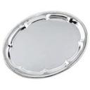 Alegacy Stainless Steel Oval Plain Trim Cater Tray, 17 3/4 x 13 inch.