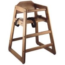 Alegacy Walnut Wood Baby Chair, Assembled, 27 1/4 Inch