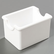 White Standard Sugar Caddy Holds 20 Sugar Pockets -- 24 per case