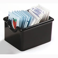 Black Standard Sugar Caddy Holds 20 Sugar Pockets -- 24 per case