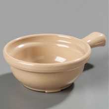 Stone Hefty Thick-Walled 8 Ounce Handled Soup Bowl 4 5/8 inch -- 24 per case