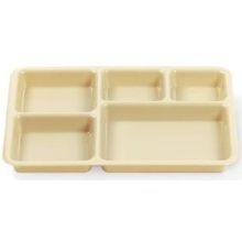 Cambro Camwear Polycarbonate Tray On Tray Meal Delivery Base Tray, Beige, 14 3/4 x 10 9/16 x 1 5/16 inch -- 24 per case.