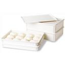 Cambro Polypropylene White Pizza Dough Box, 18 x 26 x 3 inch -- 6 per case.