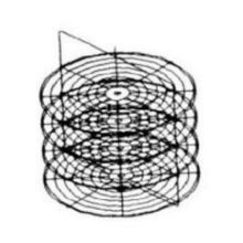 Nemco Food Equipment Heavy Gauge Wire Four Tier Rack System Only, 18 Inch Diameter