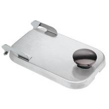 Server Stainless Steel Hinged Lid Only, 1.65 x 4.9 x 7.8 inch.