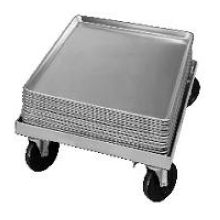 Channel Manufacturing Aluminum Bun Pan Dolly / Truck, 7 1/2 X 18 3/4 X 26 1/2 Inch