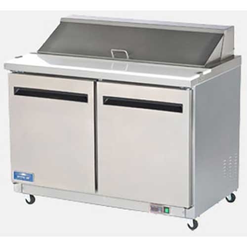 Arctic Air Two Door Mega-Top Sandwich/Salad Prep Table, 48 inch.