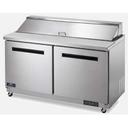 Arctic Air Two Door Mega-Top Sandwich/Salad Prep Table, 60 inch.