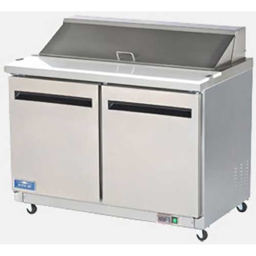 Arctic Air Two Door Sandwich/Salad Prep Table, 48 inch.