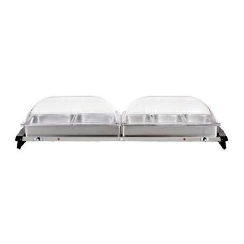 Cadco Stainless Steel Grand Buffet Server, 46 x 7.88 x 15.25 inch.