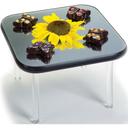 Lakeside Geneva Stacking Tired Square Display Mirror Tray, 12 x 12 inch.