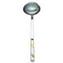 Alegacy Goldcrest Stainless Steel Deep Ladle - Gold Trim, 4 Ounce.