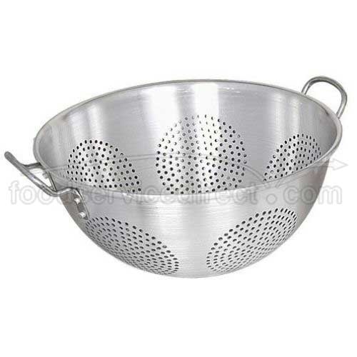 Alegacy Aluminum Colander With Handle, 15 Quart Capacity