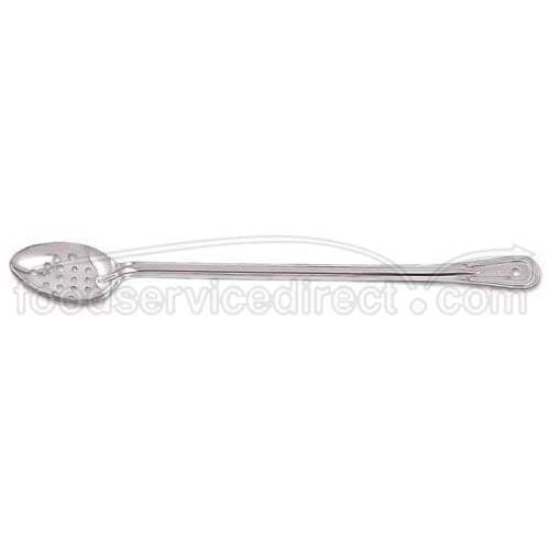 Alegacy Stainless Steel Conventional Line Perforated Serving Spoon, 21 inch Overall Length.
