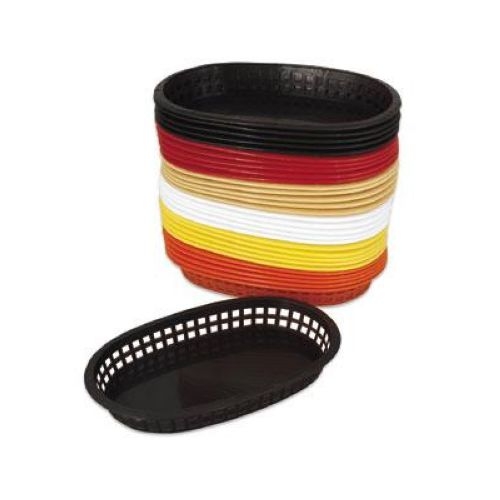 Alegacy Oval White Fast Food Basket, 10 3/4 X 7 X 1 1/2 Inch -- 36 Per Case