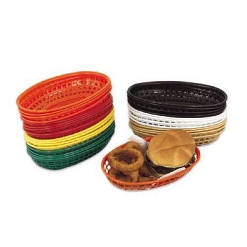 Alegacy Oval White Fast Food Basket, 9 3/8 X 2 Inch -- 36 Per Case